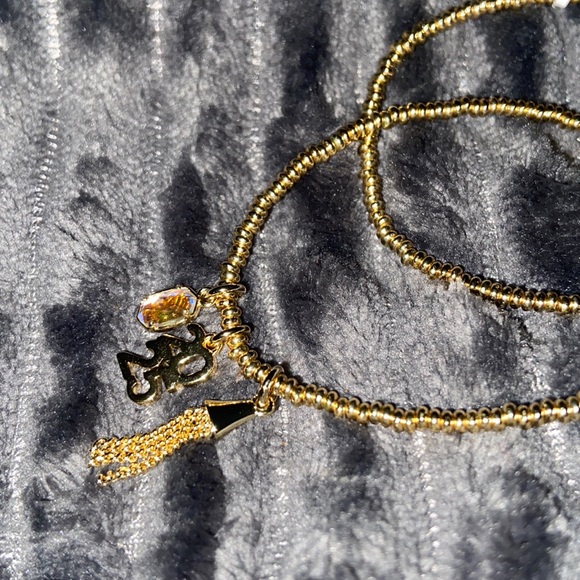 Kendra Scott Grad Stretch Gold Beaded Bracelet Set - Picture 8 of 10